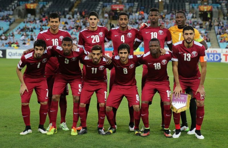 team photo for Qatar